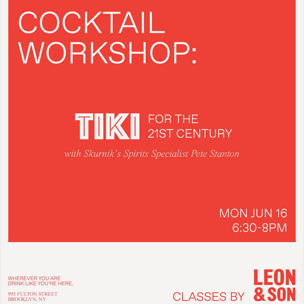 Tiki Cocktail Workshop with Pete Stanton
