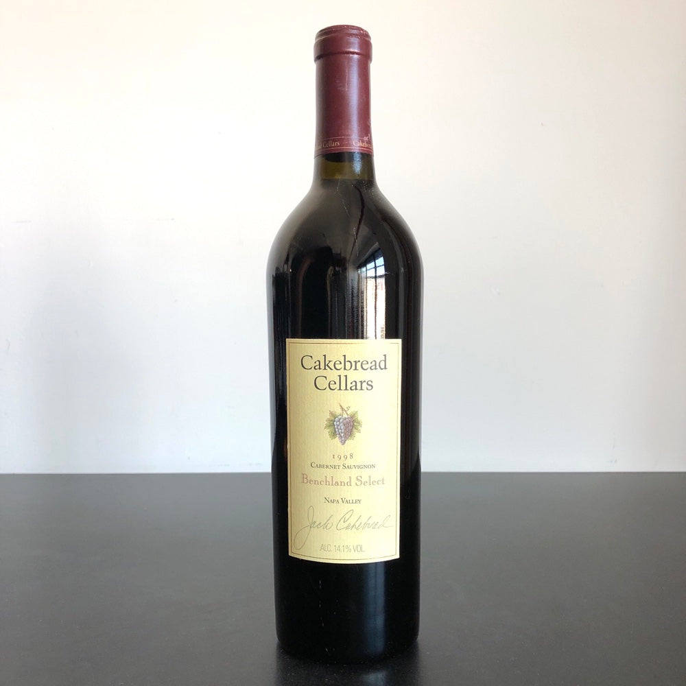 1998 Cakebread Cellars Benchland Select Cabernet Sauvignon, Napa