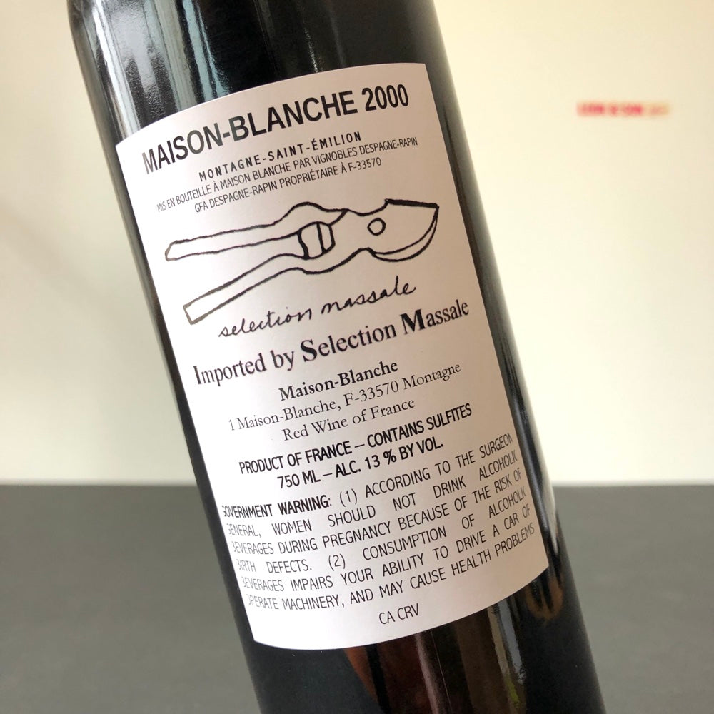 2000 Chateau Maison Blanche, Montagne Saint-Emilion, France