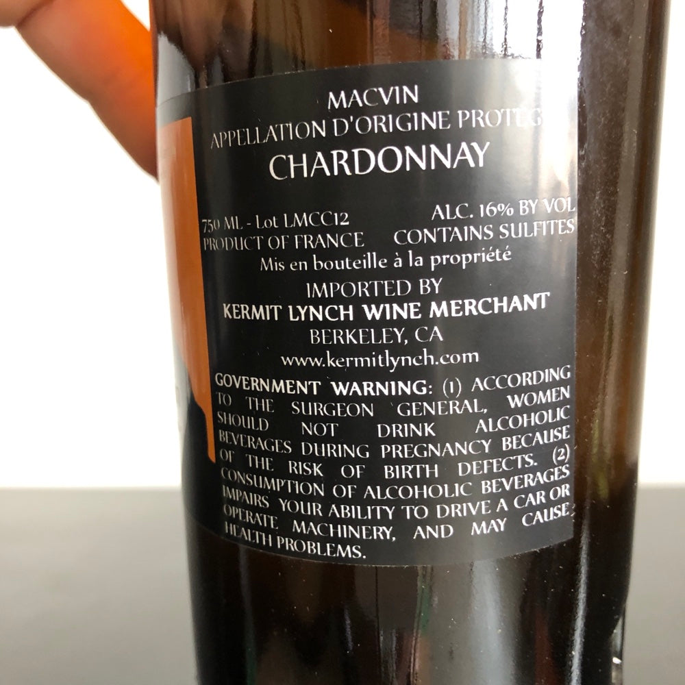 2012 Francois Rousset-Martin Macvin du Jura 'Vieux Macvin de Savagnin', France