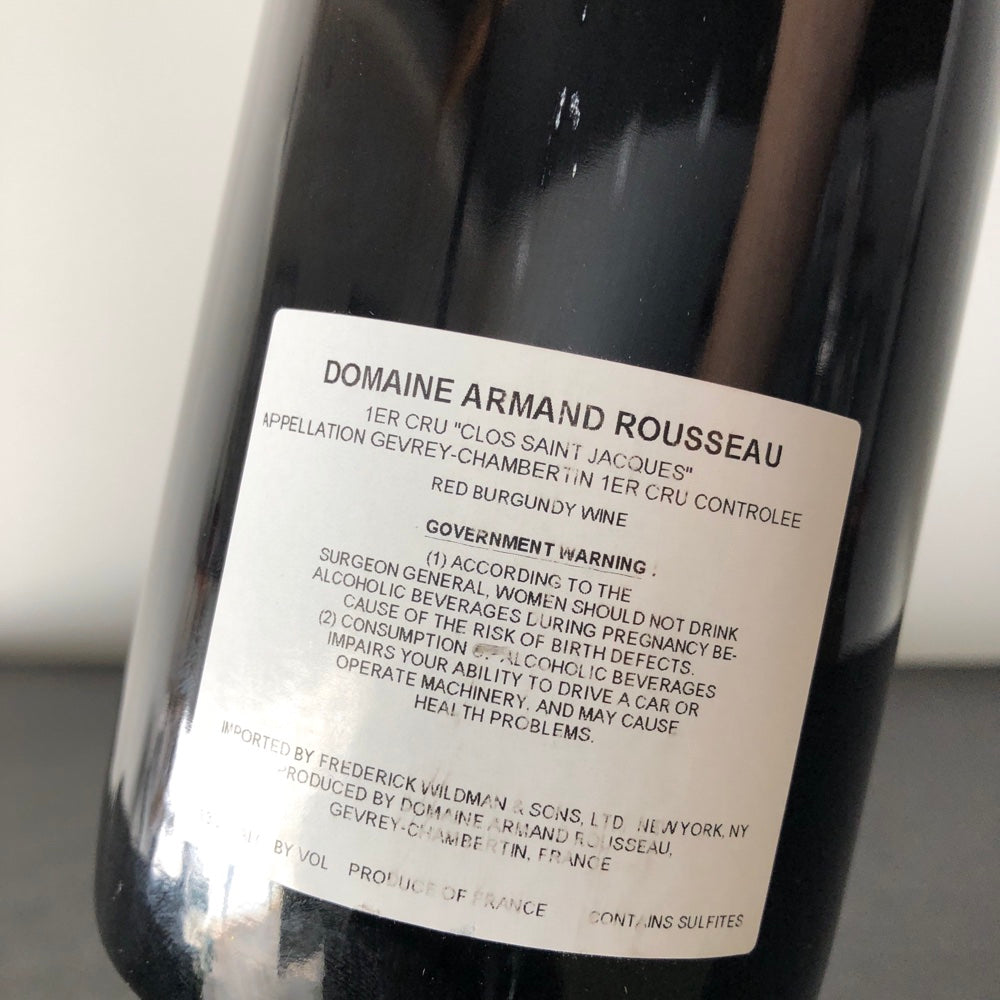2015 Domaine Armand Rousseau Clos Saint-Jacques Gevrey-Chambertin Premier Cru, France
