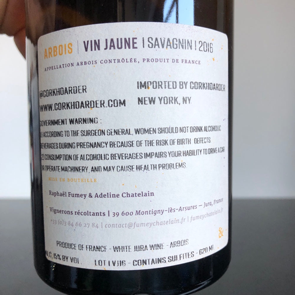 2016 Fumey-Chatelain Vin Jaune, Jura, France