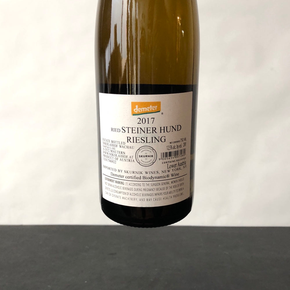 2017 Familie Saahs Nikolaihof Steiner Hund Riesling, Wachau, Austria