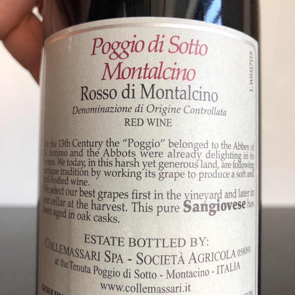2017 Fattoria Poggio di Sotto Rosso di Montalcino, Tuscany, Italy