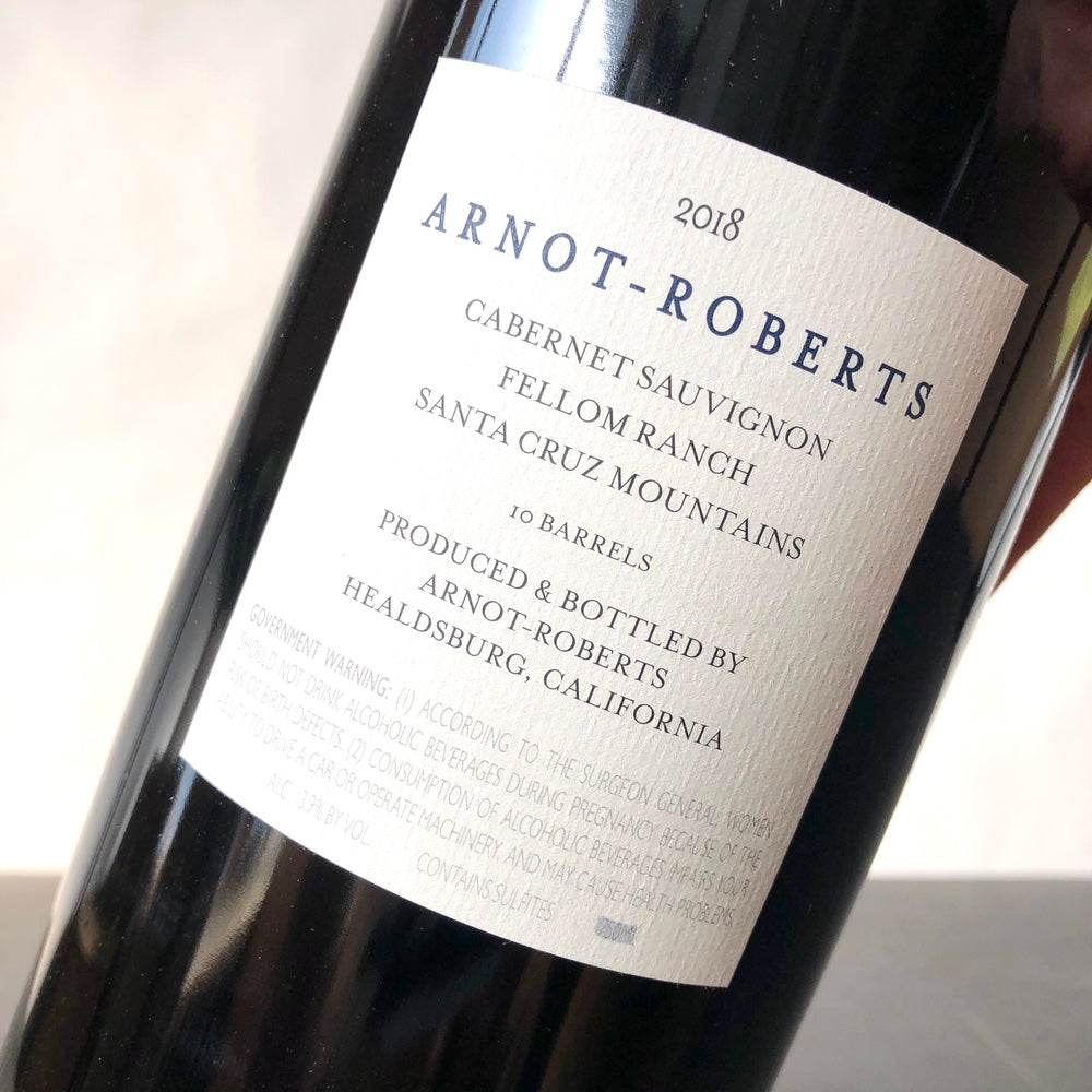 2018 Arnot-Roberts Fellom Ranch Cabernet Sauvignon Santa Cruz Mountains, USA 1.5L Magnum