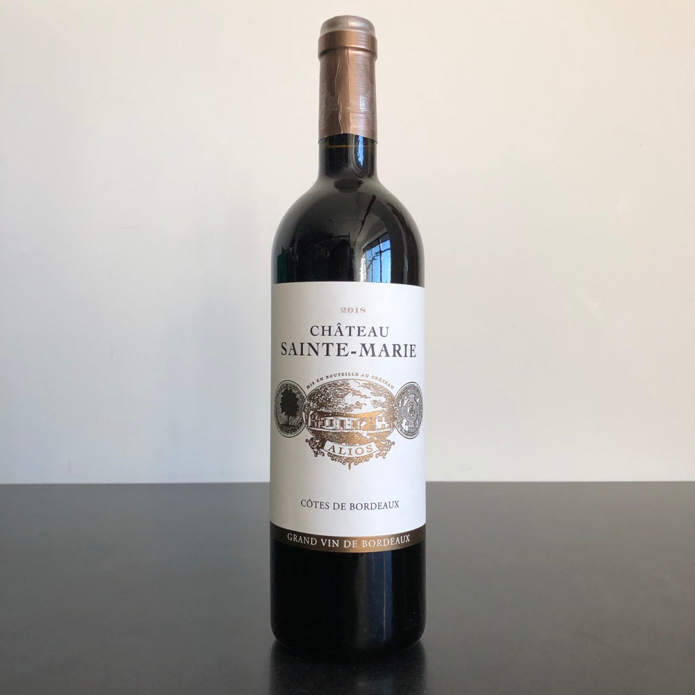 2018 Chateau Sainte-Marie, Cotes de Bordeaux Alios, Bordeaux, France