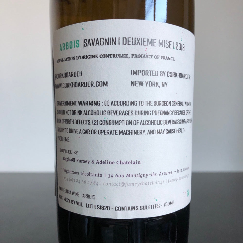 2018 Fumey-Chatelain 'Deuxieme Mise'  Savagnin