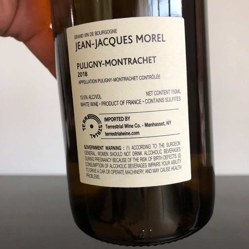 2018 Jean-Jacques Morel Puligny-Montrachet Cote de Beaune, France