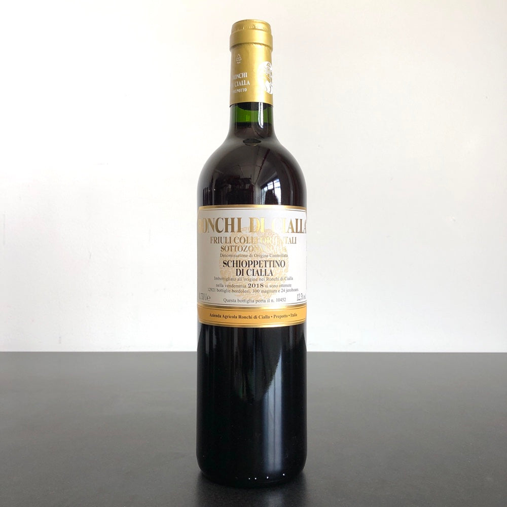 2018 Ronchi di Cialla Schioppettino Colli Orientali del Friuli Cialla, Friuli-Venezia Giulia, Italy