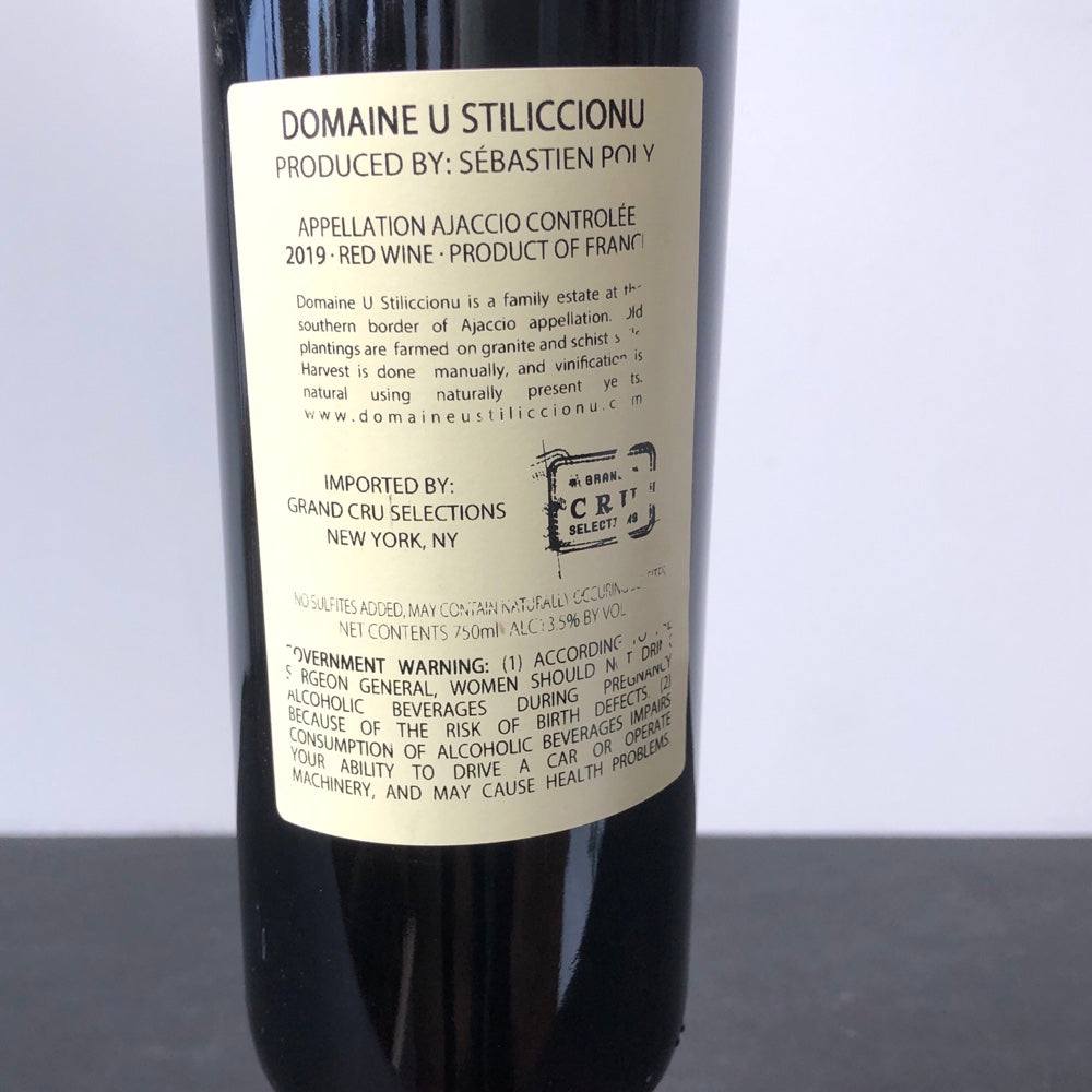 2019 Domaine U Stiliccionu 'Sottu Scala' Ajaccio, Corsica, France