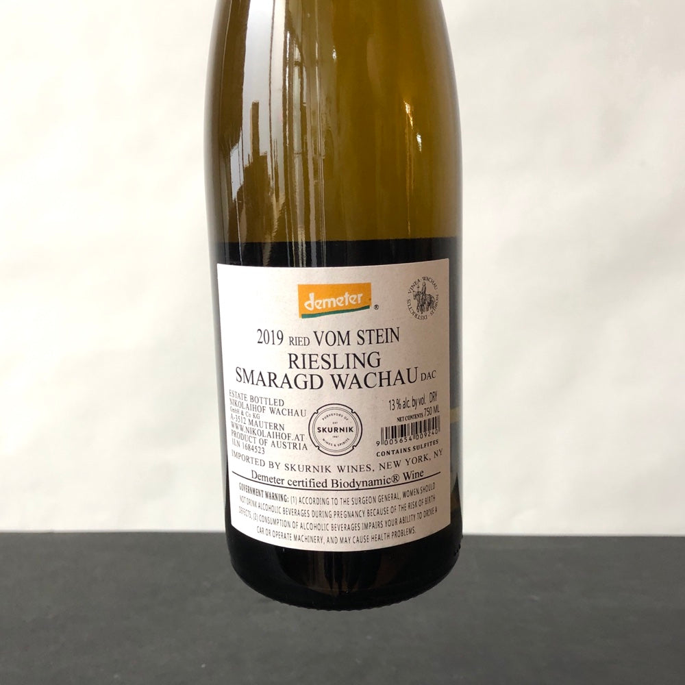 2019 Familie Saahs Nikolaihof Riesling vom Stein Smaragd, Wachau, Austria