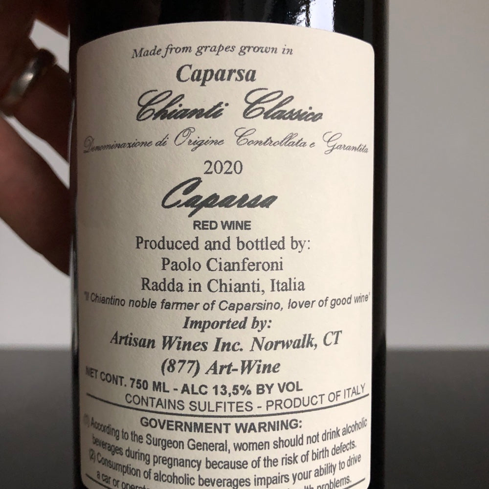 2020 Caparsa Chianti Classico DOCG, Italy