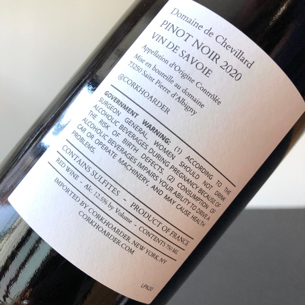 2020 Domaine de Chevillard Pinot Noir, Vin de Savoie, France
