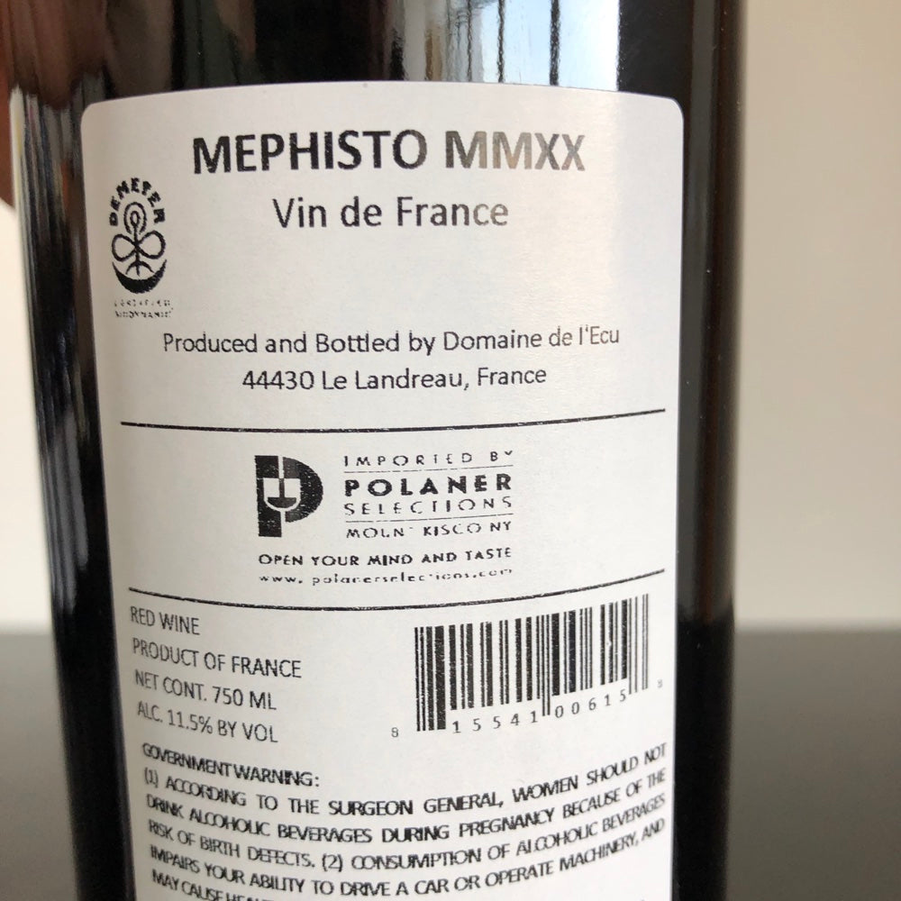 2020 Domaine de l'Ecu 'Mephisto', Vin de France