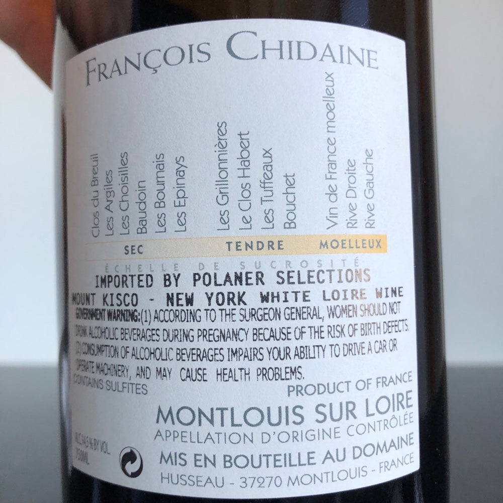 2020 Francois Chidaine Montlouis Les Choisilles (sec), Loire, France
