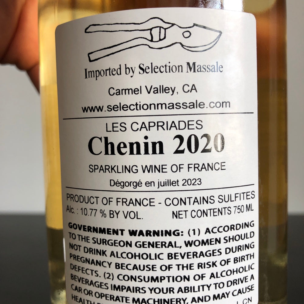 2020 Les Capriades Pet Sec Chenin Blanc, Vin de France