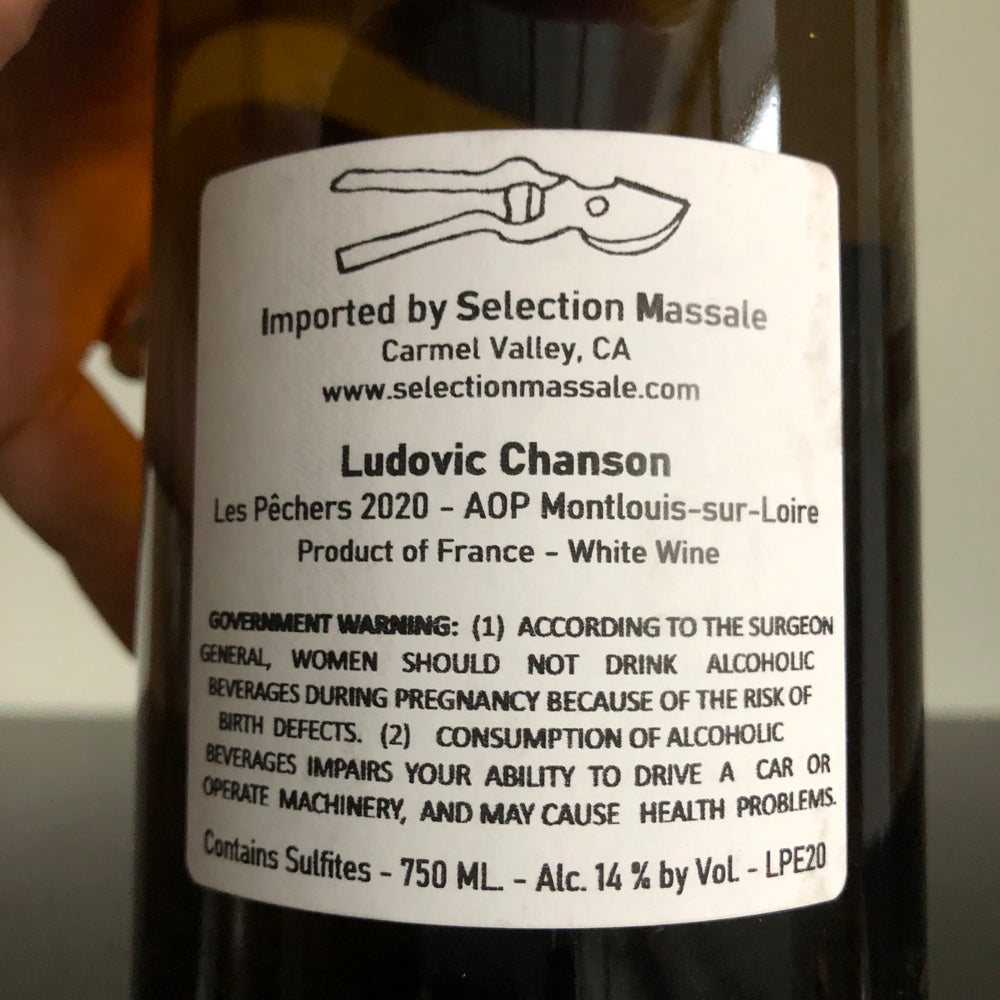 2020 Ludovic Chanson Montlouis Les Pechers Loire, France