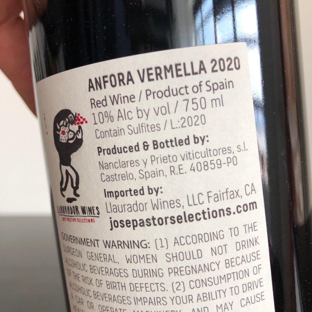 2020 Nanclares y Prieto Anfora Vermella Caino, Galicia, Spain