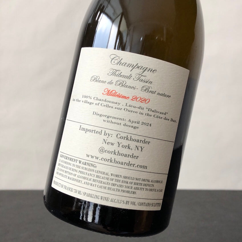 2020 Thibaut Tassin Lieu-Dit 'Dalivard' Brut Nature, Champagne, France