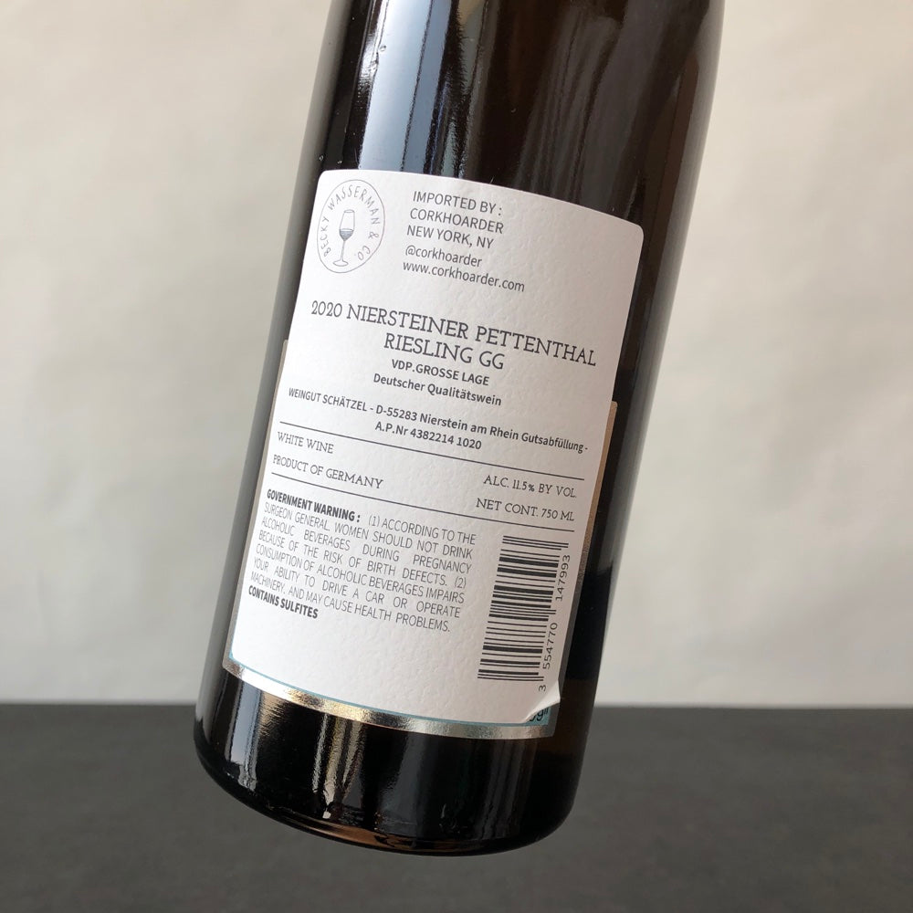 2020 Weingut Schatzel Pettenthal Riesling Grosses Gewachs Rheinhessen, Germany