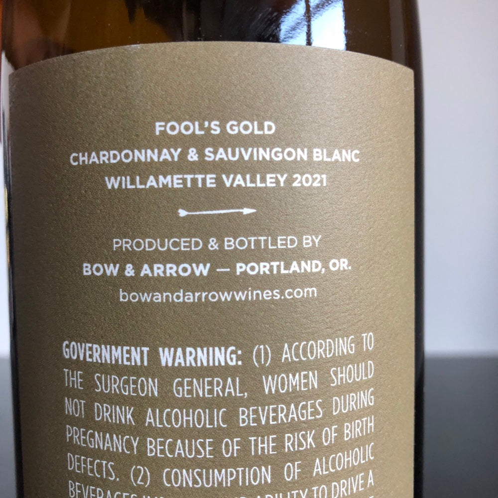 2021 Bow & Arrow Fool's Gold, Willamette Valley, USA