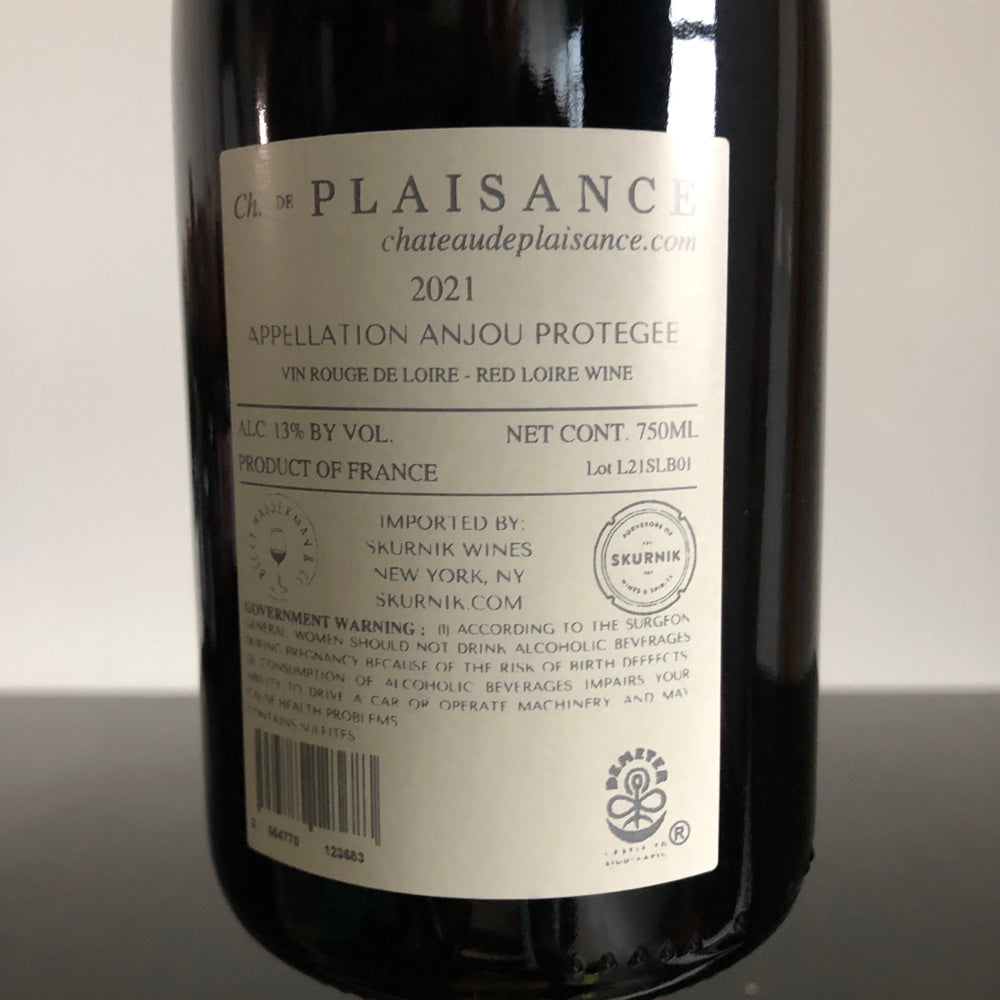 2022 Chateau de Plaisance Anjou Rouge 'Sur la Butte', Loire, France