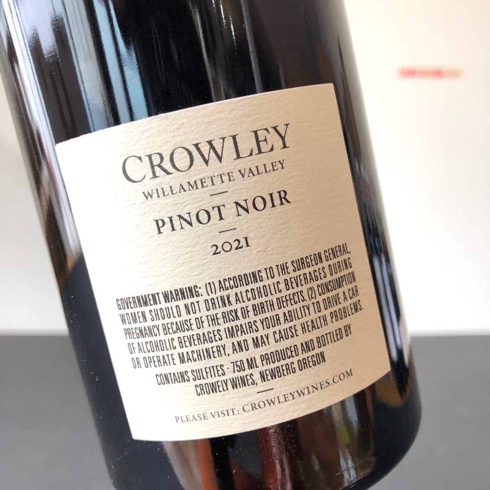 2022 Crowley Pinot Noir, Willamette Valley, USA
