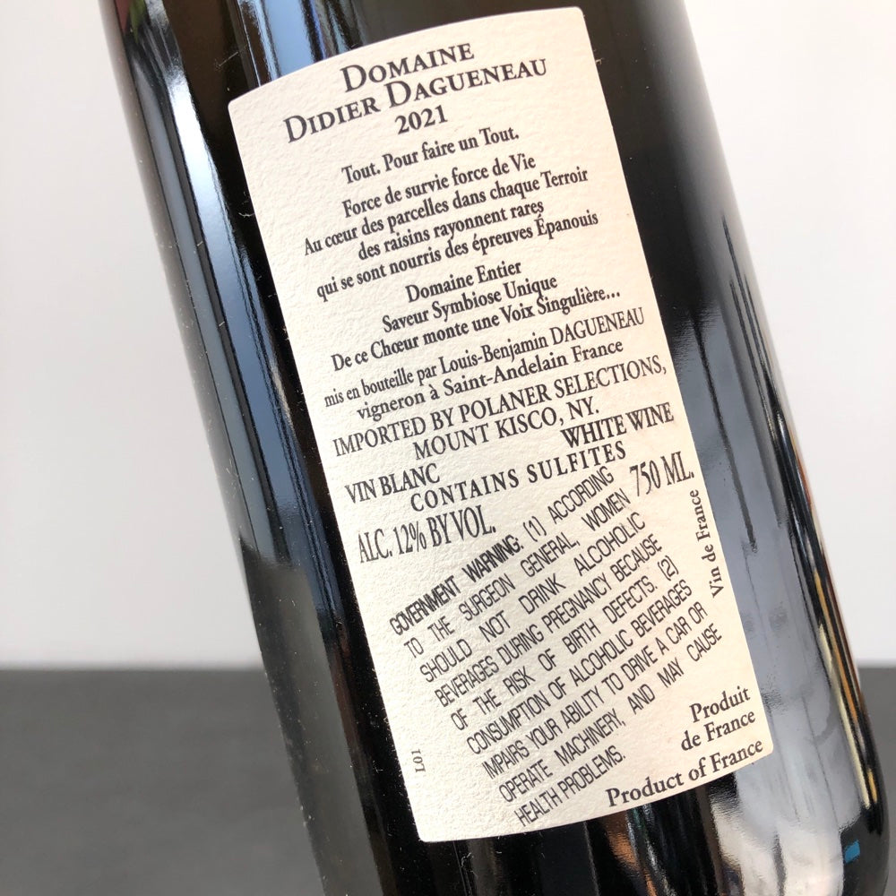 2021 Didier Dagueneau Cuvee XXI , Loire Valley, France