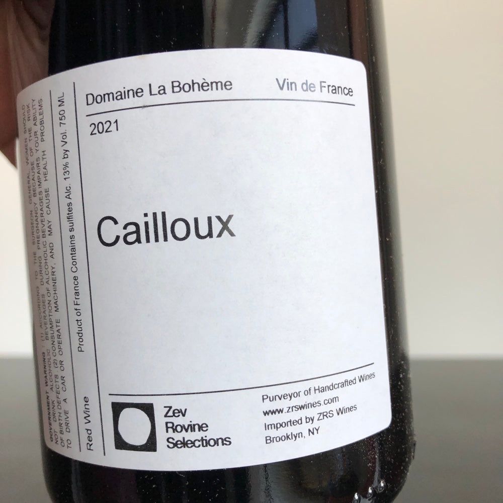 2021 Domaine La Boheme (Patrick Bouju) 'Cailloux' Rouge Auvergne, Vin de France