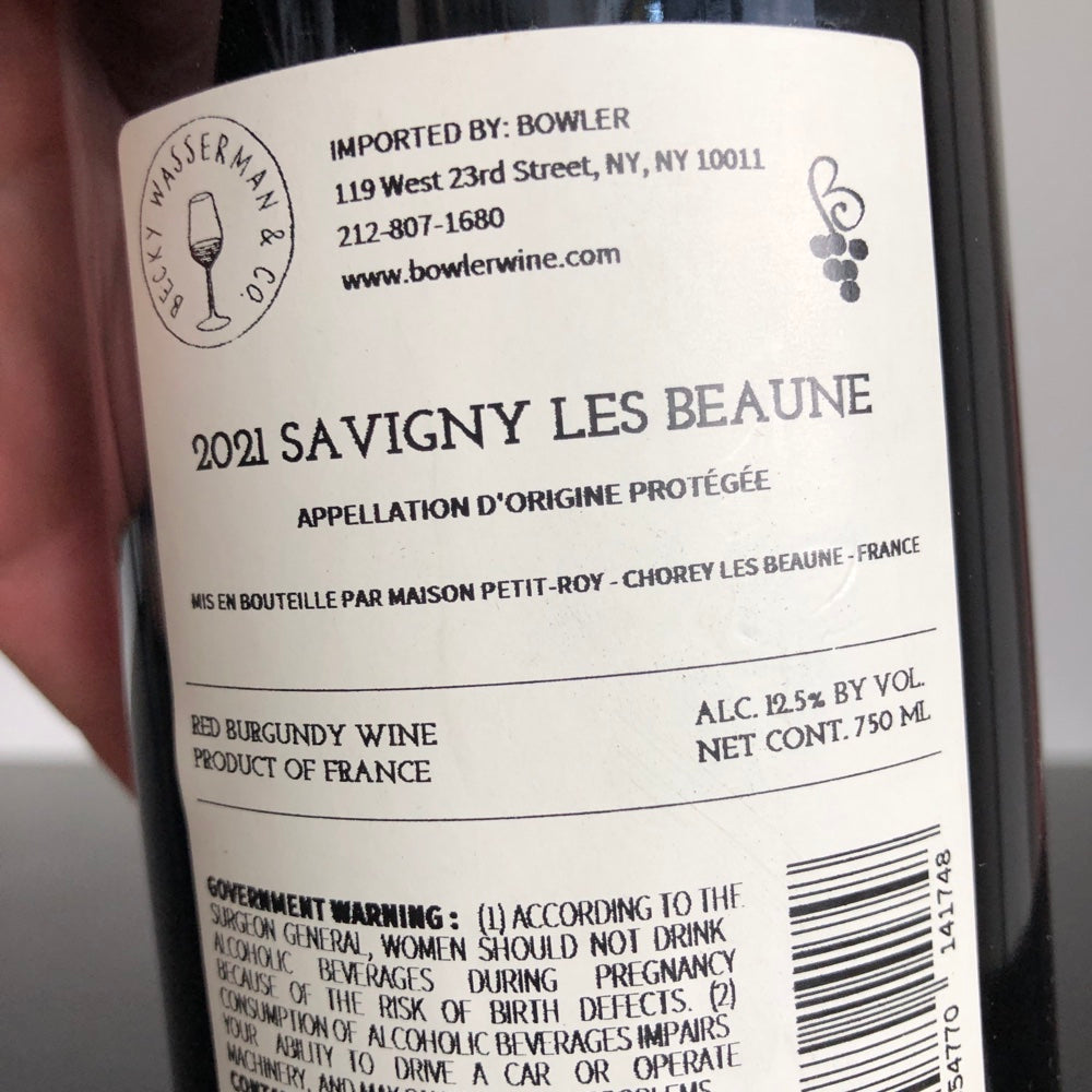 2021 Domaine Petit-Roy Savigny les Beaune Rouge Burgundy, France