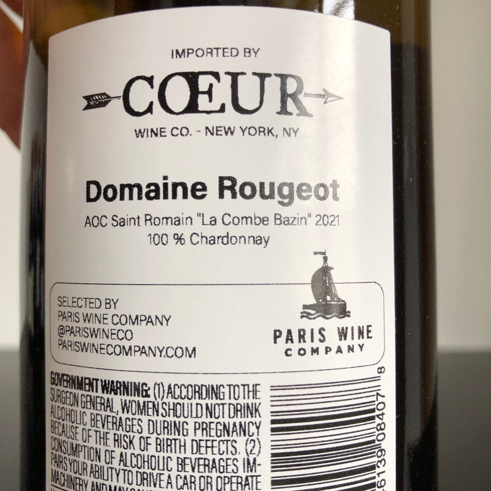 2021 Domaine Rougeot Saint-Romain Combe Bazin, Cote de Beaune, France