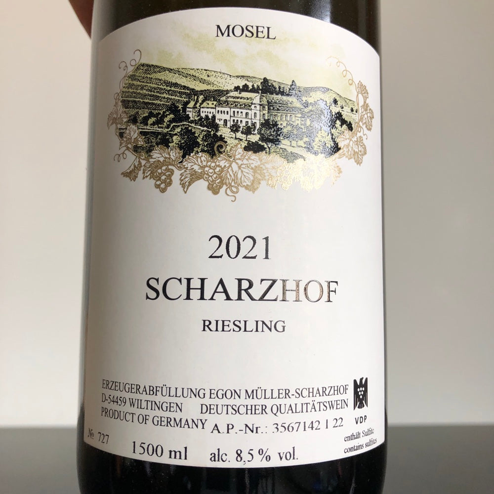 2021 Egon Muller 'Scharzhof' Riesling QbA 1.5L magnum, Mosel, Germany