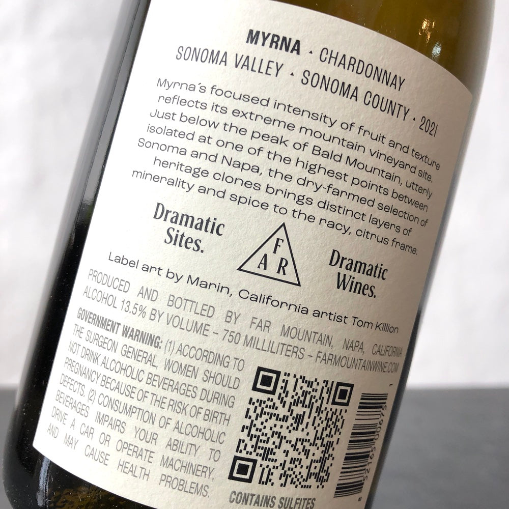 2021 Far Mountain Myrna Chardonnay, Sonoma Valley, USA