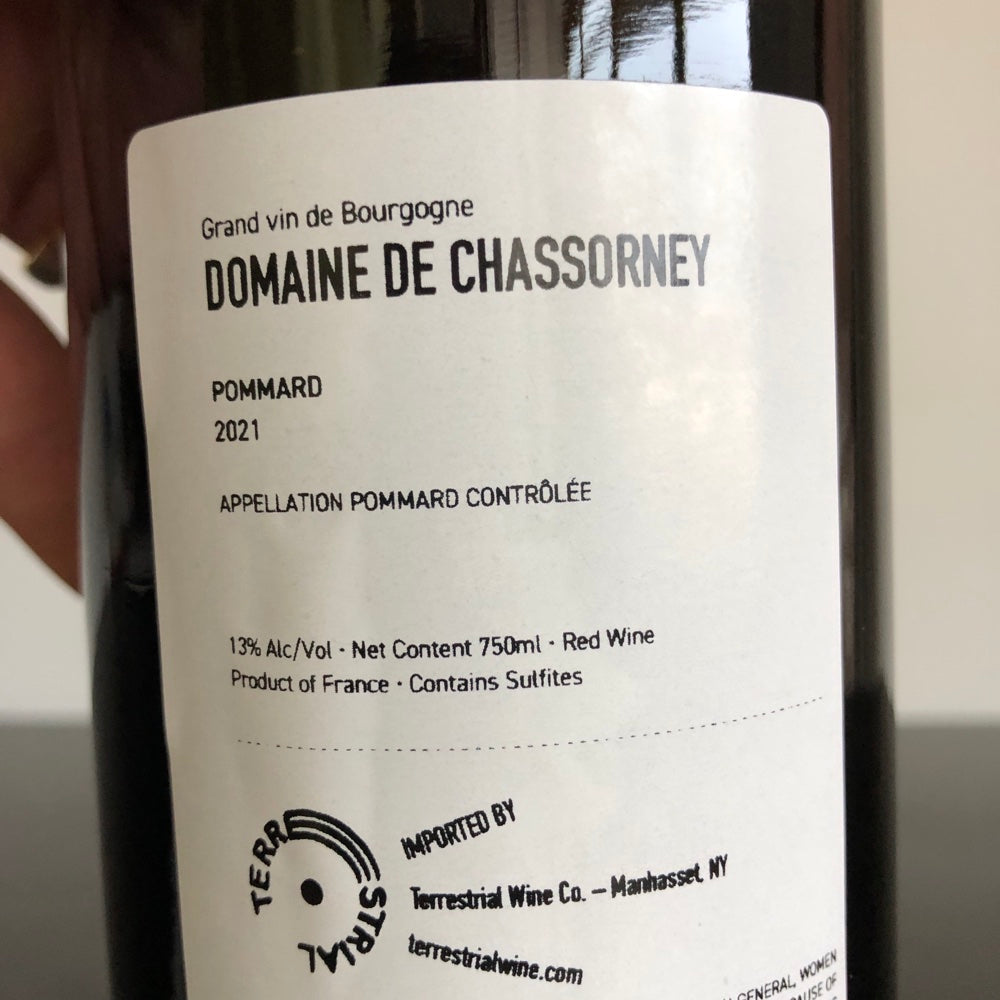 2021 Frederic Cossard Domaine de Chassorney Pommard, Burgundy, France