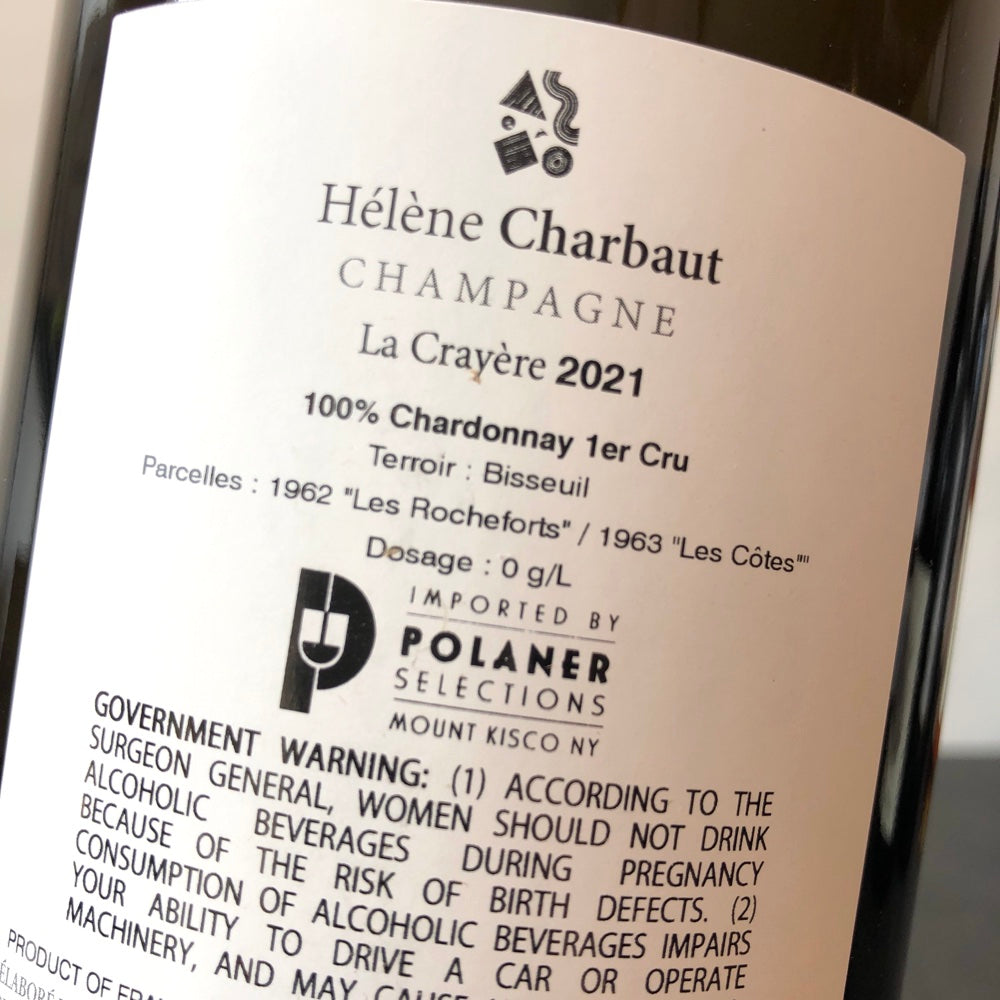 2021 Helene Charbaut 'La Crayere Bisseuil Premier Cru Extra Brut', Champagne, France