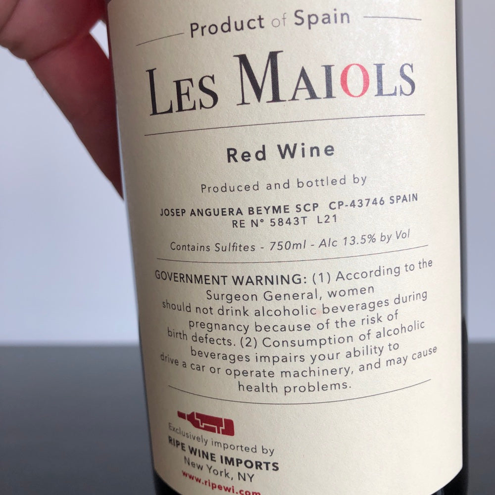 2021 Joan d'Anguera Les Maiols, Montsant, Spain