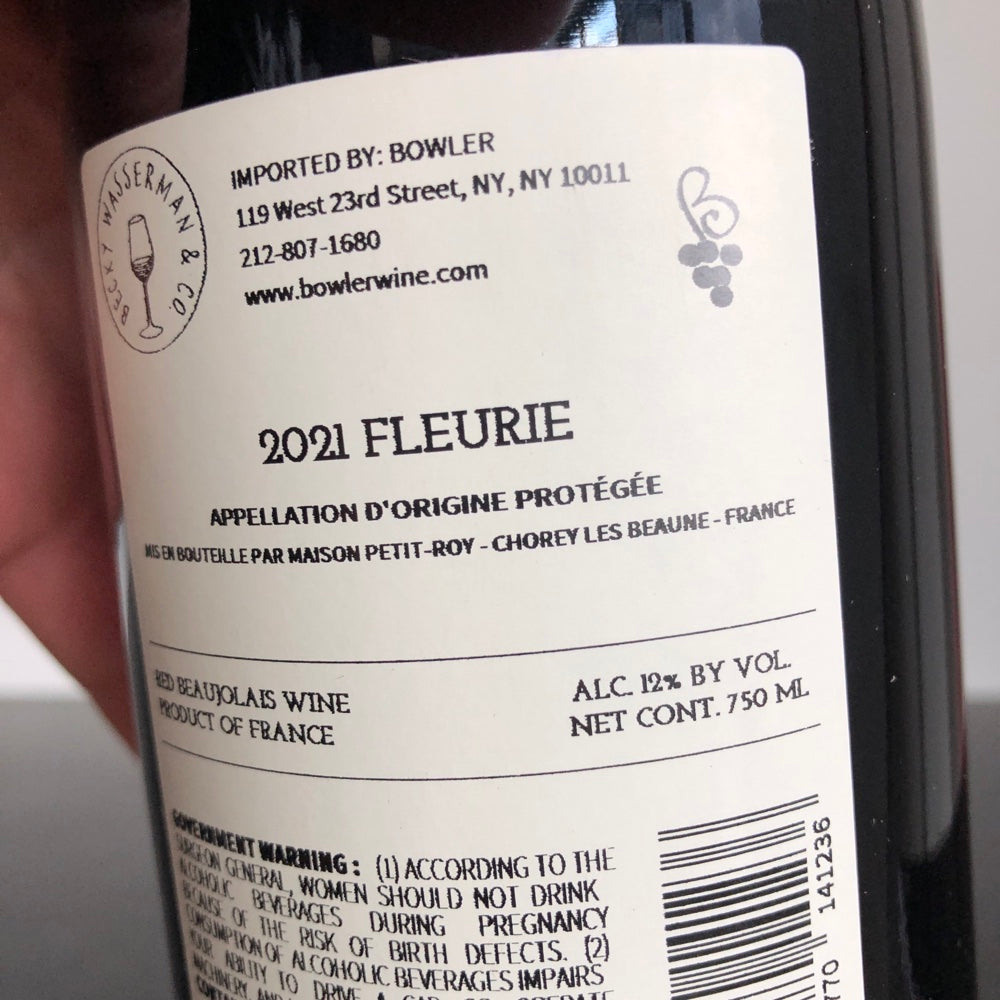 2021 Petit-Roy Fleurie, Burgundy, France