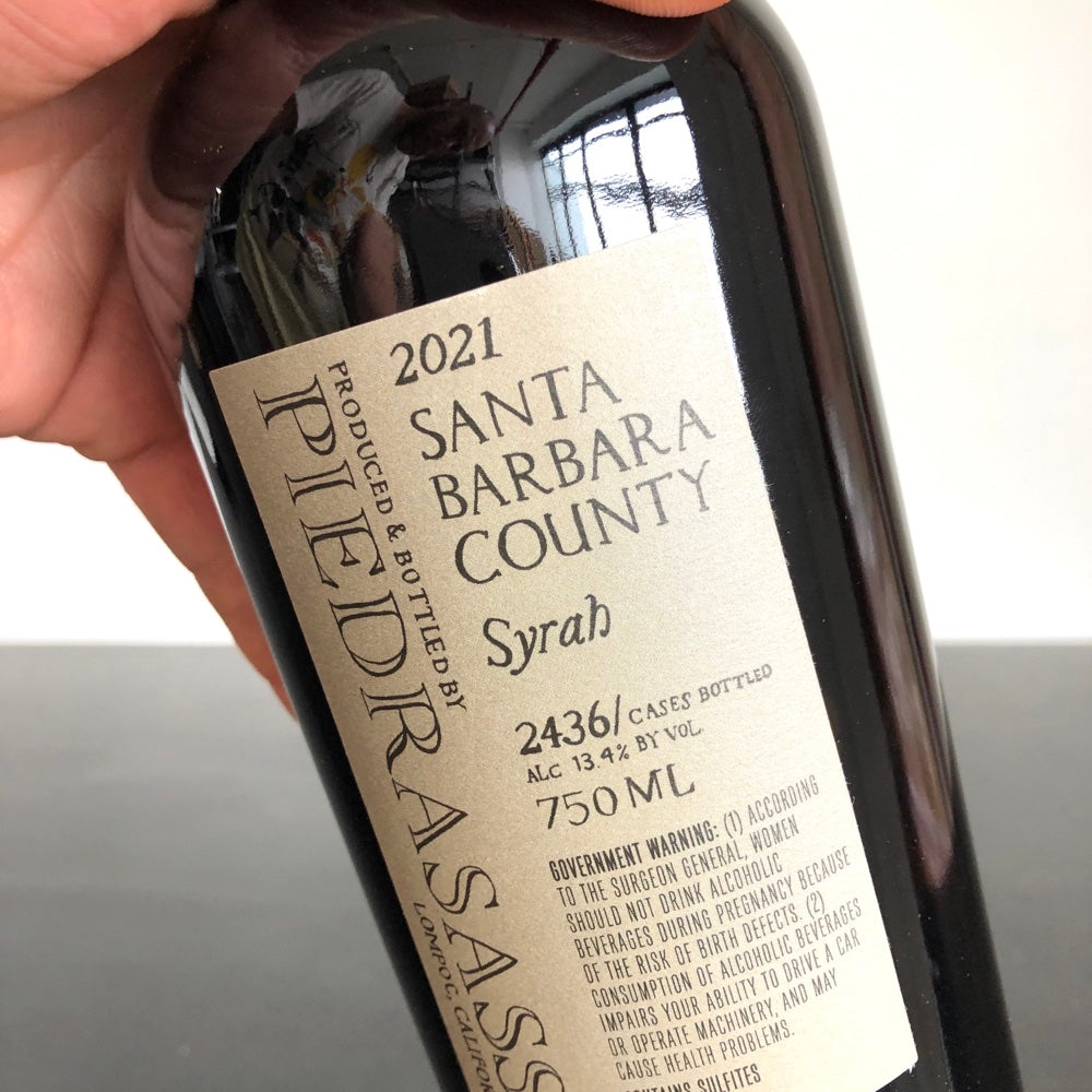 2021 Piedrasassi 'PS' Syrah Santa Barbara County, Central Coast, USA