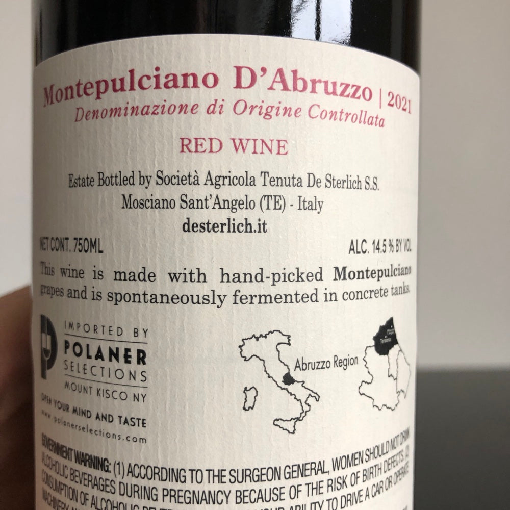 2022 Tenuta De Sterlich Montepulciano d'Abruzzo