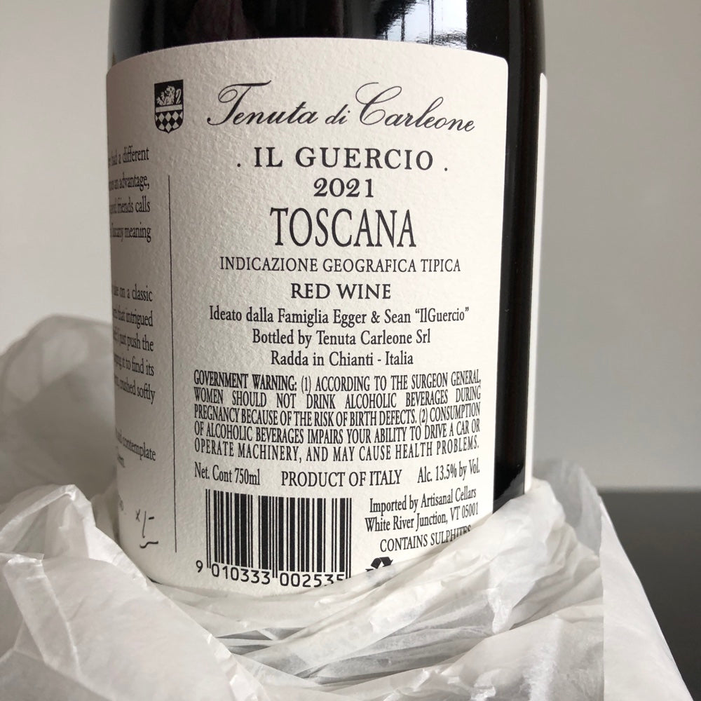 2021 Tenuta di Carleone 'Il Guercio' Toscana IGT, Tuscany, Italy