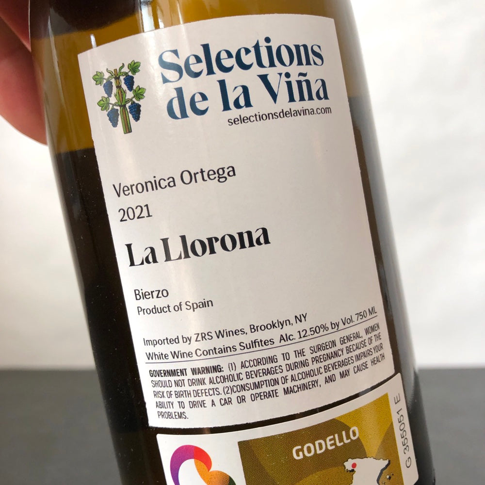 2021 Veronica Ortega 'La Llorona' Godello, Bierzo, Spain