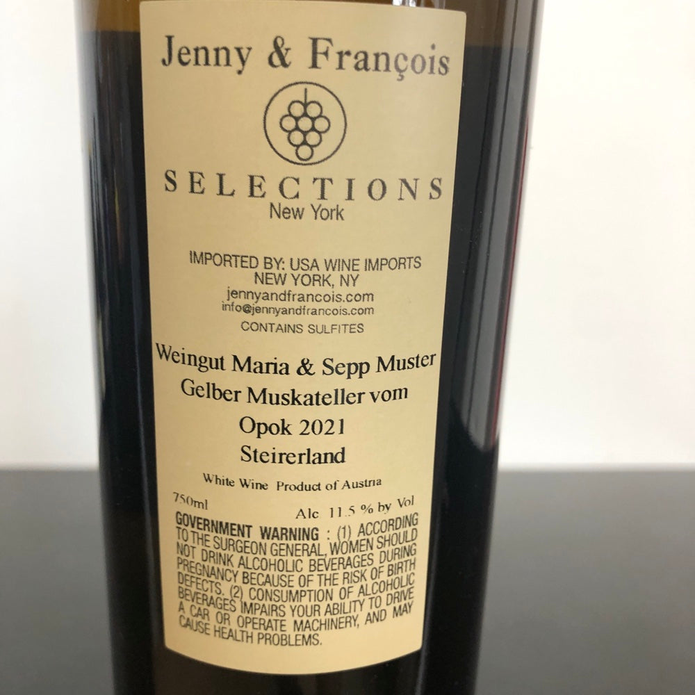 2021 Weingut Maria & Sepp Muster Gelber Muskateller Vom Opok Steiermark, Austria
