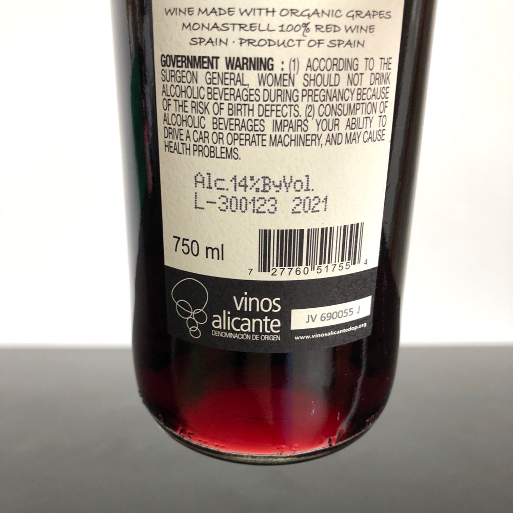 2021 Zillamina Monastrell, Alicante, Spain