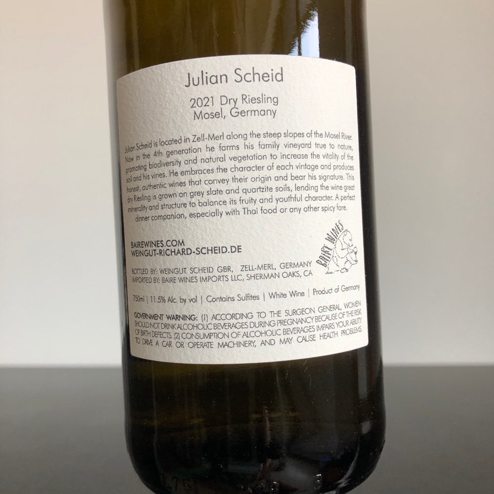 2021 Julian Scheid Dry Riesling, Mosel, Germany