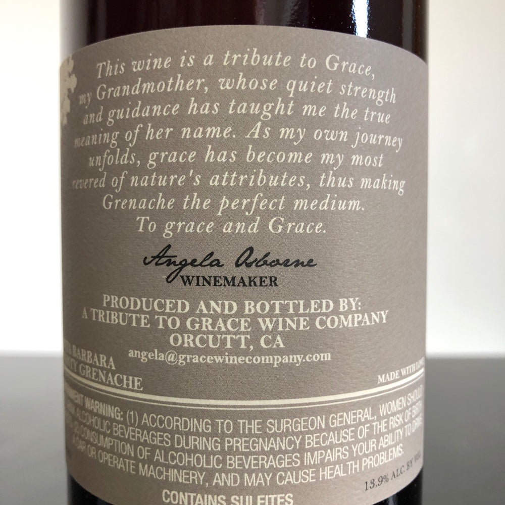 2023 A Tribute to Grace, Grenache 'Santa Barbara County', California