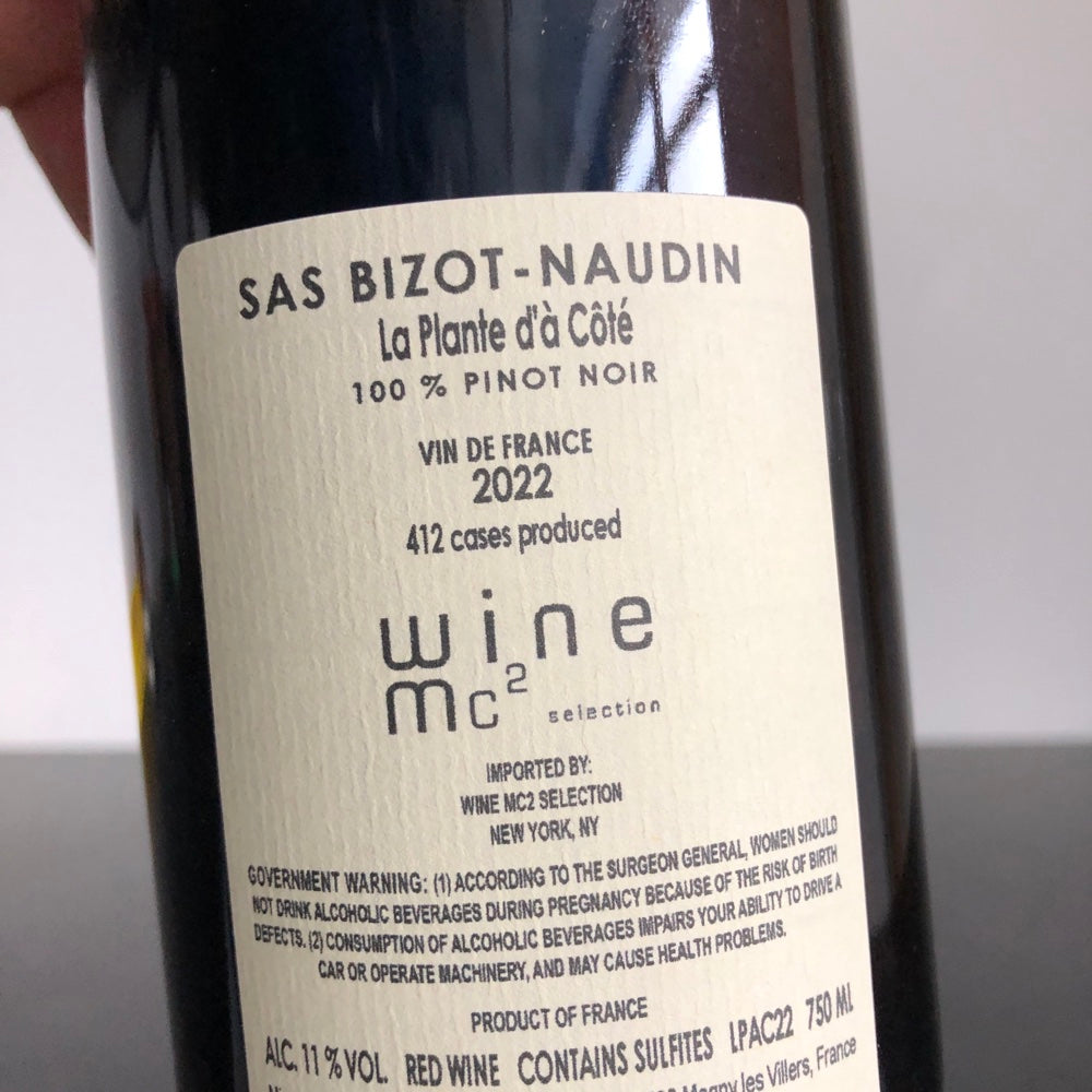 2022 BiNaume (Claire Naudin) La Plante d'a Cote, Auvergne, VDF