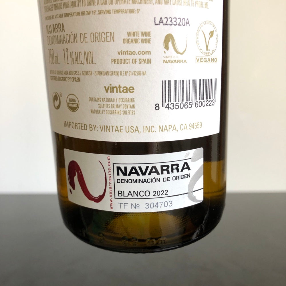 2022 Bodegas Aroa 'Le Naturel' Blanco, Navarra, Spain