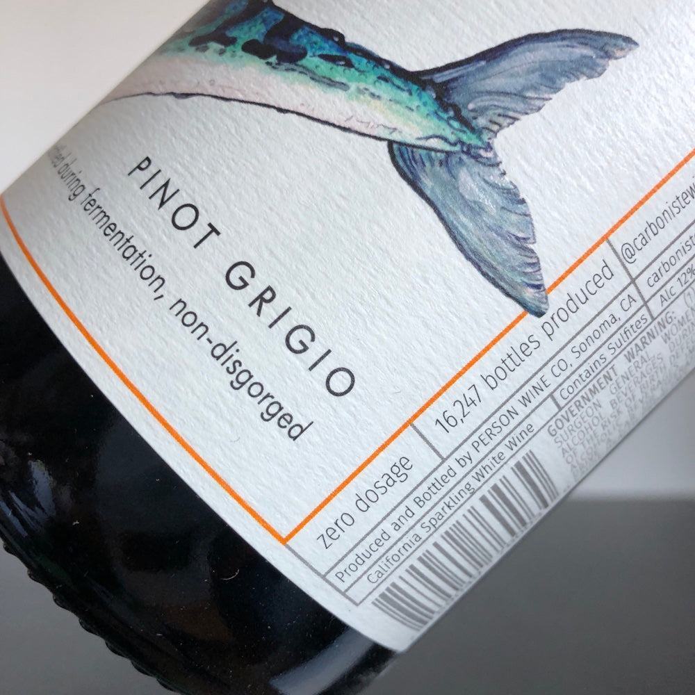 2022 Carboniste Pinot Grigio Pet Nat Extra Brut, California, USA