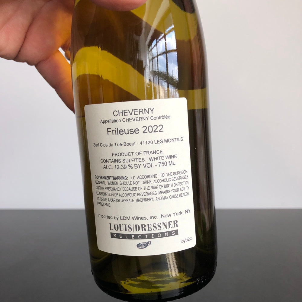 2022 Clos De Tue-Boeuf, Cheverny Blanc 'Frileuse', Loire, France
