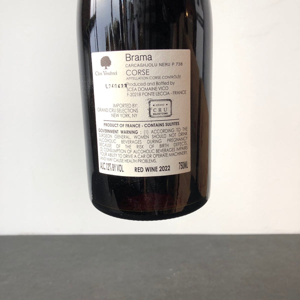 2022 Clos Venturi 'Brama' Carcaghjolu Neru, Corsica, France